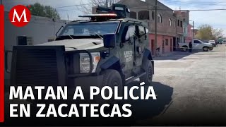 Fiscalía de Zacatecas realiza cateos por asesinato de mando policiaco [upl. by Iffar985]