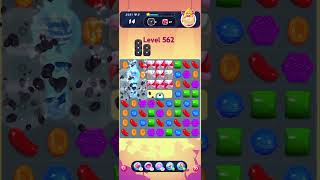 Candy Crush Saga level 562  Nightmarishly Hard Level NO BOOSTERS  High Speed [upl. by Tiffany302]