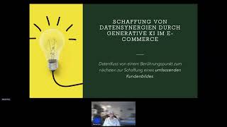 SCHAFFUNG VON DATENSYNERGIEN DURCH GENERATIVE KI IM ECOMMERCE [upl. by Johnny]