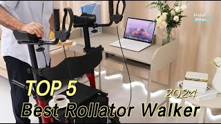 TOP 5 Best Rollator Walker 2024 [upl. by Ihcego]