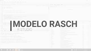 Modelo Rasch en R Studio  Análisis psicométrico de ítems [upl. by Ynalem]