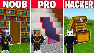 NOOB vs PRO vs HACKER GİZLİ ODA YAPI KAPIŞMASI  Minecraft [upl. by Klos]