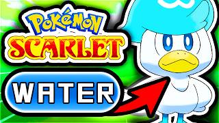 Can You Beat Pokémon Scarlet Using ONLY WATER TYPES [upl. by Luapnaes]