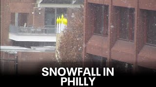 LIVE Snow falling in Philadelphia [upl. by Theodor]