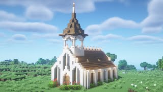 【マインクラフト】砂岩で作る教会の作り方【Minecraft】How to Build a Church【マイクラ建築】 [upl. by Bezanson773]