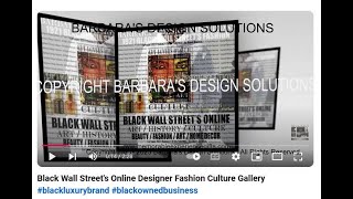 Black Wall Streets Online Wearable Art Streetwear blackownedbusiness blackluxurybrand art [upl. by Sedinoel]