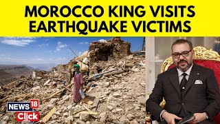 Morocco Earthquake News  Morocco King Visits Earthquake Victims In Hospital  N18V  English News [upl. by Aliam338]