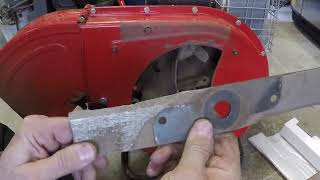 Troy Bilt Model 420 Chipper Shredder Blade Replacement [upl. by Yelrebmyk]