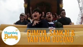 Yamyam and Fumiyas funny reaction during their Super Viking ride  Magandang Buhay [upl. by Mcclenon]