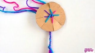 How to make a friendship bracelet with a cardboard loom [upl. by Orat]