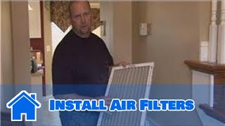 Basic Home Improvements  How to Install Air Filters [upl. by Mano]