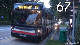 SMRT Retired TIB1132D on Service 67  Mercedes Benz O405G Hispano Habit [upl. by Narret884]