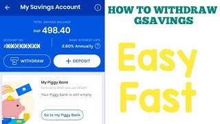 Paano Magwithdraw sa Gsave  Gcash coins  Reward points [upl. by Galateah]