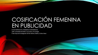 Cosificación femenina en publicidad [upl. by Whitman]