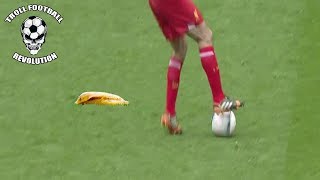 Dani Alves throws banana and Gerrard slips on it [upl. by Bean493]