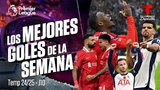 Todos los GOLES de la décima jornada  Premier League  Telemundo Deportes [upl. by Donalt]