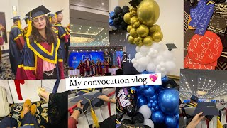 Convocation vlog 💖 graduation convocation 2024 [upl. by Ehcropal996]