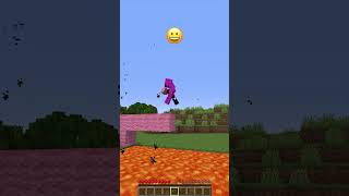 Breaking Over Lava vs Emoji Reaction minecraft meme shorts [upl. by Raab497]