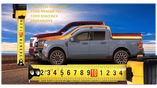 FORD RANGER  FORD F150 LIGHTNING  FORD MAVERICK  DIMENSIONS Carspecs Tv [upl. by Arev]