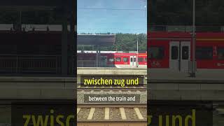 DB Train Announcement  German Practice  Niederrad train easygerman shorts [upl. by Ycnan]