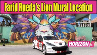 Forza Horizon 5 Photo Challenge PicturePawfect Farid Ruedas Lion Mural in Playa Azul [upl. by Nosittam723]