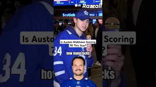 How many goals is Matthews scoring this year RazzallOfficialleafs Toronto nhl hockey [upl. by Arv496]