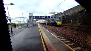 Pendolino train at Carstairs on 20241006 at 1535 Calf Visinse VR180 [upl. by Nohtan]