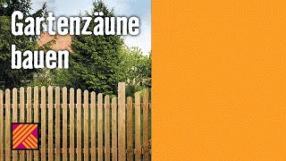 Zäune bauen  HORNBACH Meisterschmiede [upl. by Goodson]