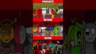 Incredibox Sprunki Parasite VS Retake VS Ultra MIX HORROR VERSION [upl. by Trinia509]