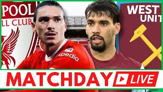 LIVERPOOL 51 WEST HAM  MATCHDAY LIVE  CARABAO CUP QUARTER FINAL [upl. by Lenroc91]