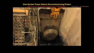 Zion Station Decommissioning Project  Moving a RV segment into a shielded box [upl. by Anifares]