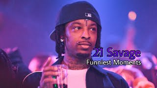 21 Savage Funniest Moments [upl. by Llehctim94]