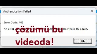 🔥Roblox Error Code 403 Çözümü  Roblox Error Code 403 solution🔥 [upl. by Socem]