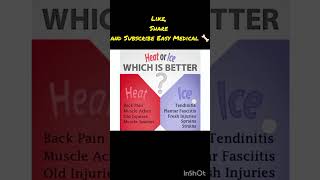 Heat VS Ice therapy for pain relief shortvideo shortfeed painrelief [upl. by Sherrer]