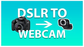 USE ANY CAMERA AS A WEBCAM no camlink required [upl. by Ahseinod]