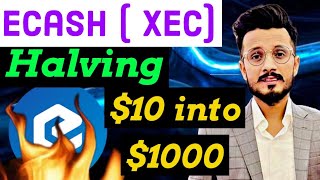 eCash Halving Details and Price Prediction  Xec Coin Halving Price 001  xec coin news today [upl. by Noeruat112]