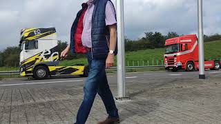 European trucks passing by in Boxmeer Netherlands Truck Run 2023 [upl. by Aihselef]