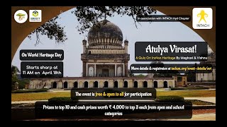 Atulya Virasat  A Quiz On Indian Heritage  INTACH  TackOn Quriosity [upl. by Ylas]