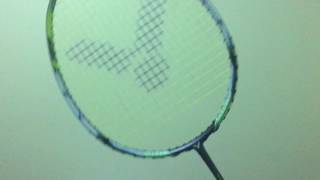 Backhand swing sound of Victor BRAVE SWORD 12 vs Victor JETSPEED 12 [upl. by Nrehtac]