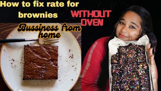 Healthy Brownie recipe 😍How to fix price for brownies [upl. by Dlabihcra]