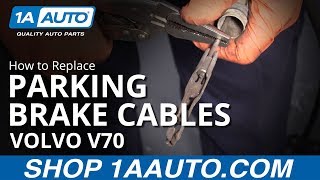 How to Replace Parking Brake Cables 0007 Volvo V70 [upl. by Aynotahs]