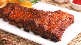 Salsa BBQ💥El mejor truco para cocinar costillitas de cerdo al horno la mejor receta 💥 [upl. by Kean]