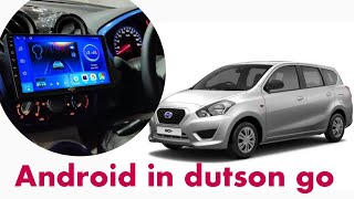 android in datsun go  android stereo in Datsun go  Datsun go me music system modified [upl. by Nolham585]