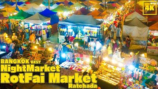 Best MarketRatchada Rot Fai Train Night Market STREET FOOD MARKET [upl. by Bruno926]