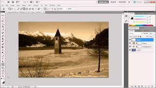 Photoshop Tutorial Create a Sepia Effect HD [upl. by Eisaj]