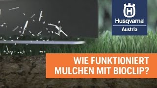 Das BioClipMulchsystem bei Husqvarna Ridern [upl. by Arratal]