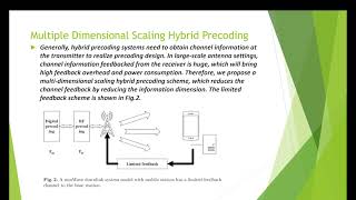 Multiple Dimensional Scaling Hybrid Precoding in Millimeter Wave MIMO System [upl. by Jobie]