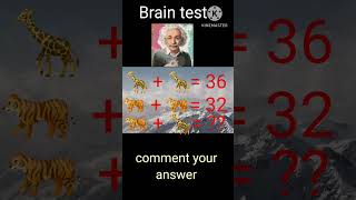 Brain test  math quizgame quiz mathematics gkquestion [upl. by Endaira832]