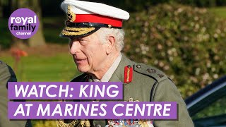 WATCH King Charles Visits Royal Marines Training Centre in Devon [upl. by Foah]