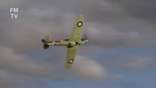 Hawker Sea Hurricane at Shuttleworth 2008 in beautiful light [upl. by Zaccaria]